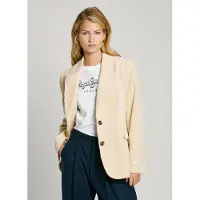 Pepe Jeans Pepe Jeanstil kvinder. PL402459 Americana Cara off-white (L), Hvid, Casual, Bomuld
