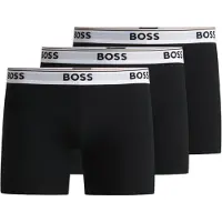 BOSS Boksershorts 'Power' lysegrå / sort / hvid