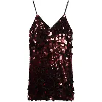 Superdry Disco Sequin ærmeløs Kort Kjole