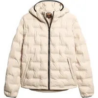 Superdry Superdrytil mænd. M5011811A Beige kort quiltet jakke (L), Casual, Polyester