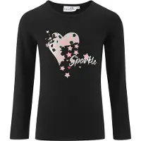Happy girls Bluser & t-shirts 'Sparkle' pink / lyserød / sort / sølv