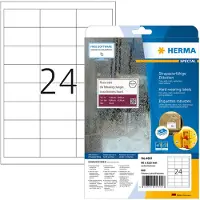 Herma Slidstærke Etiketter 66x33.8 25 Ark A4 Klistermærke 600 Stykker