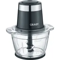 Graef CH502EU, Sort, Ost, Frugter, Kød, Grøntsager, Rustfrit stål, Glas, 1 L, 500 W