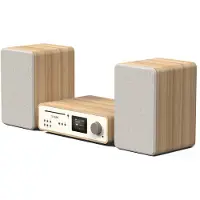 Pure Classic Stereo - Audiosystem - 100 Watt (Total) - bomulds hvid, eg