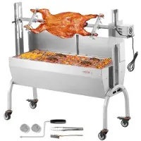 Vevor Roaster Spit Rotisserie BBQ Grill Gris Lam Kyllingesteg 52W 198LBS