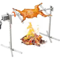 Vevor 46" Elektrisk BBQ Rotisserie Grill Kit Rustfrit stål Grill 132 lb svinelam