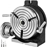 Vevor rotationsbord 8 TOMMER/200 MM Vandret lodret rotationsbord 3-spors rotationsbord til fræsemaskine MT-3 rotationsbord til fræsning 360 graders præcisionsrotationsbord til fræsning boremaskine skr