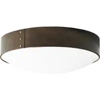 Konsthantverk Svep plafond jernoxid, Ø45cm, opal akryl