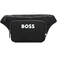 BOSS Bæltetaske i strukturmateriale med kontrastlogo