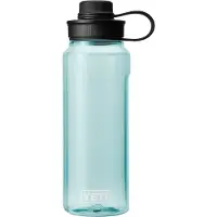 Yeti Yonder Water Bottle 34oz Tether Cap, Seafoam, bottle with loop cap, 1L