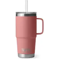 Yeti - Drikkedunke - Rambler 25 Oz Straw Mug 2.0 Sandstone Pink til Unisex - Lyserød