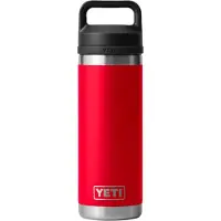 Yeti Rambler Bottle 18oz Chug Cap, Rescue Red, thermos bottle with drinking spout, 532 ml