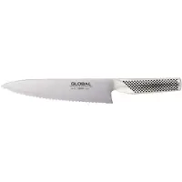 Global G-22R brødkniv 20 cm savtakket Rustfrit stål