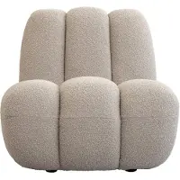 101 Copenhagen Toe loungelænestol bouclé Smoked sand