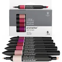 Winsor & Newton Promarker Set 6 Count R?de toner