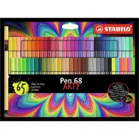 Stabilo - Pen 68 ARTY cardboard wallet of 65 colors