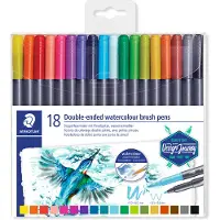 Ginza.se Tuscher - 18 stk. - Double-ended Watercolour Brush Pen - - OneSize - Tusch
