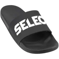Select Badesandal - Sort/hvid, størrelse 46