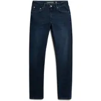 Superdry Superdrytil mænd. M7010888A Slim fit-jeans i økologisk marineblå bomuld (30/32), Casual, Denim, Økologisk bomuld, Bæredygtig