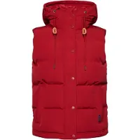 Superdry Superdrytil kvinder. W5010907A Quiltet vest med hætte Everest rød (XS), Casual, Nylon, Bæredygtig