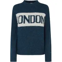 Pepe Jeans Pepe Jeanstil kvinder. PL702227 Hilda marineblå trøje (S), Casual, Polyester