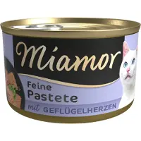Miamor Økonomipakke: 24 x 85 g Pâté - Fjerkræshjerter