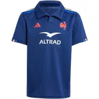 Adidas Junior FFR Frankrig Rugby 24/25 Hjemme Trøje Dark Blue