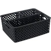 5 Five sæt med opbevaringskasser i plast FOLK, 4 stk.