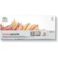 Winsor & Newton Studio Collection Artist -blyanter Blandet blyantboks Set 45 stykke