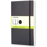 Moleskine Notesbog Classic Soft Linjeret, Large, sort
