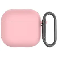 Mtp Products AirPods 4 Silikone Cover med Karabinhage - Pink
