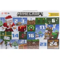 Minecraft Advent Calendar, 3 3.25-in Scale Action Figures, 17 Accessories &amp 4 Stickers