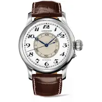 Longines Herreur L2.713.4.13.0 Heritage Weems Hvid/Læder Ø47.5 mm