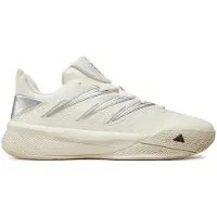Adidas Herre Dame Certificeret 3 Lav Basketball Sko Chalk White/Core Black/Silver Metallic