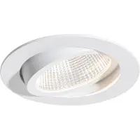 QAZQA Indbygningsspot hvid 9,5 cm inkl. LED 1015 lm dæmpbar IP65 - Gaius