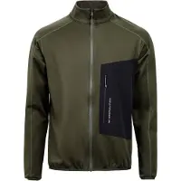 The Mountain Studio - Fleece - Tecno Grid Fleece T-Neck Forest Green til Unisex - Størrelse S - Kaki