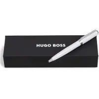 BOSS Kuglepen i blank, hvid lak med logoring