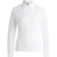 BOSS Skjorte med regular fit i en bomuldsblanding