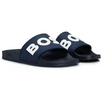 BOSS BOSStil mænd. 50498241 Kirk flip flops marineblå (42), Fast, Ingen, Badetøj