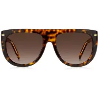 BOSS Solbriller i havana-acetat med guldfarvet metal