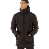 French Connection Herre Parka Lynlåsjakke Sort