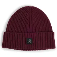 HUGO Xola Metal 10265692 Red Beanie