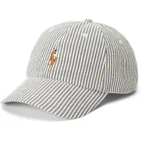 Ralph Lauren Polo Ralph Laurentil mænd. 710957166002 Grøn seersucker-kasket (OSFA), Casual, Bomuld