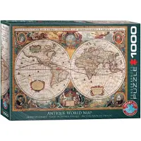 Eurographics Antique World Map Puzzle (1000-stykke)