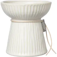ERNST løgvase rillet 11 cm Naturhvid
