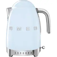 Smeg 50's Style elkedel med variabel temperatur 1,7 L Pastelblå
