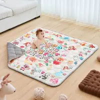Vevor Babylegemåtte, 50"x50" babykravlemåtte, skridsikker, fortykket blød babylegemåtte i ét stykke, foldbar, rullelig gulvmåtte, vandtætte aktivitetslegemåtter til babyer, småbørn, spædbørn, maskinva