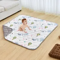 Vevor Babylegemåtte, 50"x50" babykravlemåtte, skridsikker blød babylegemåtte i ét stykke, foldbar gulvmåtte, vandtætte aktivitetslegemåtter til babyer, småbørn, spædbørn, maskinvaskbar, leg og mavetid