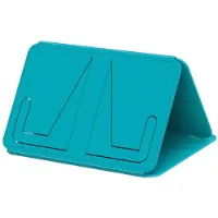 IF Om resebokstödet (Beachy Blue) - Hands Free Reading Tablet & Book Holder - Portable Tablet Stand - Perfect Recept Book Holder Stand for Kitchen -