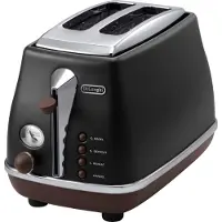 De'Longhi DE LONGHI Icona Vintage CTOV2103.BK brødrister